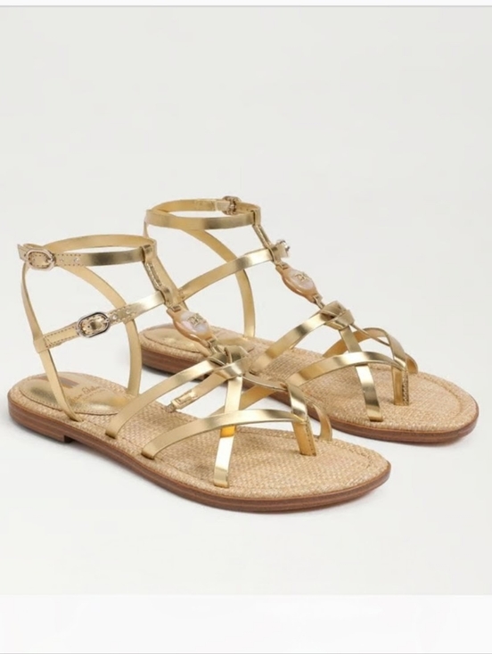 Sam Edelman Shoes - Sam Edelman Gwen Gold Strappy Gladiator Sandals